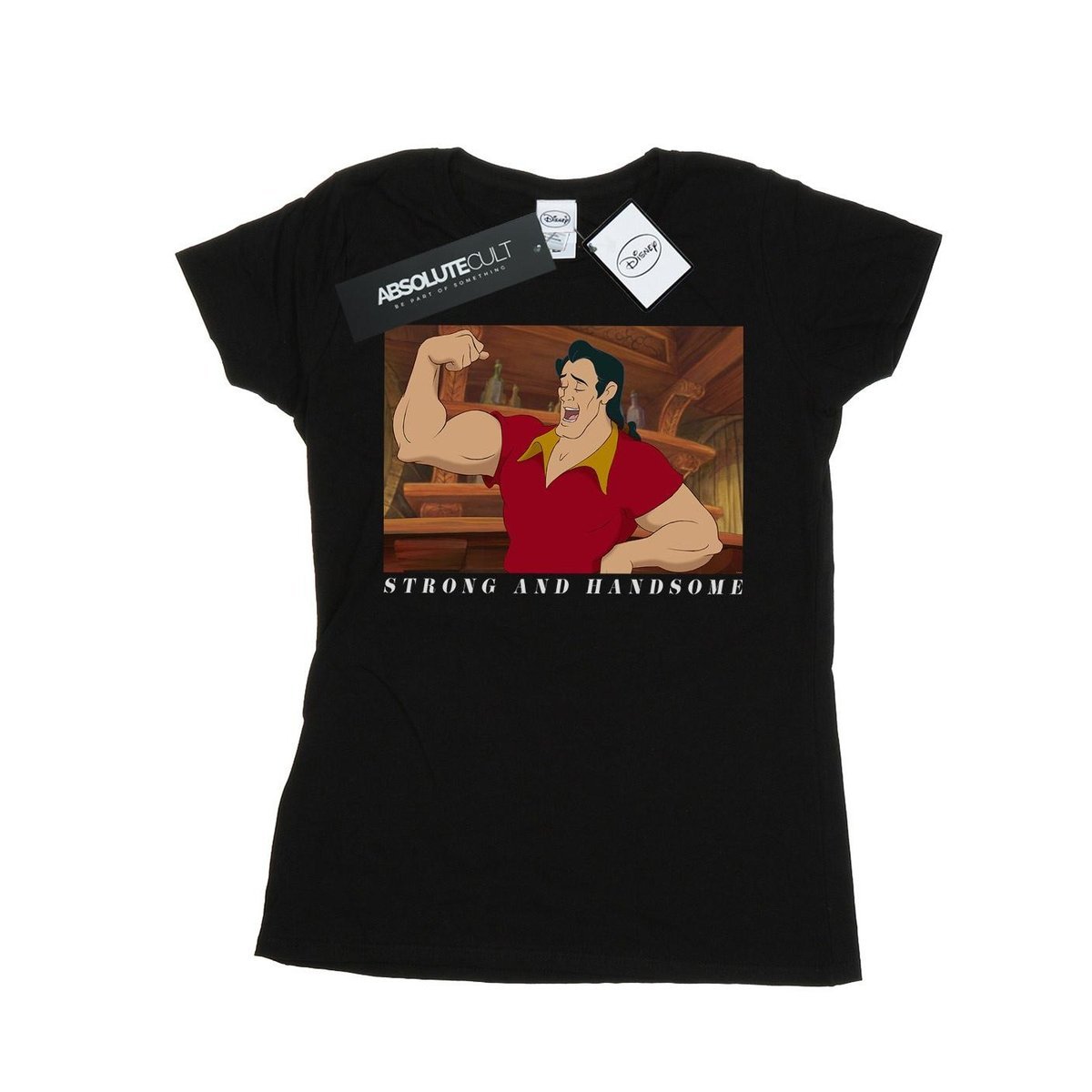 Disney Koszulka Damska / Damska Beauty And The Beast Handsome Brute Cotton T-Shirt (XL 8,5-9 / Czarny)