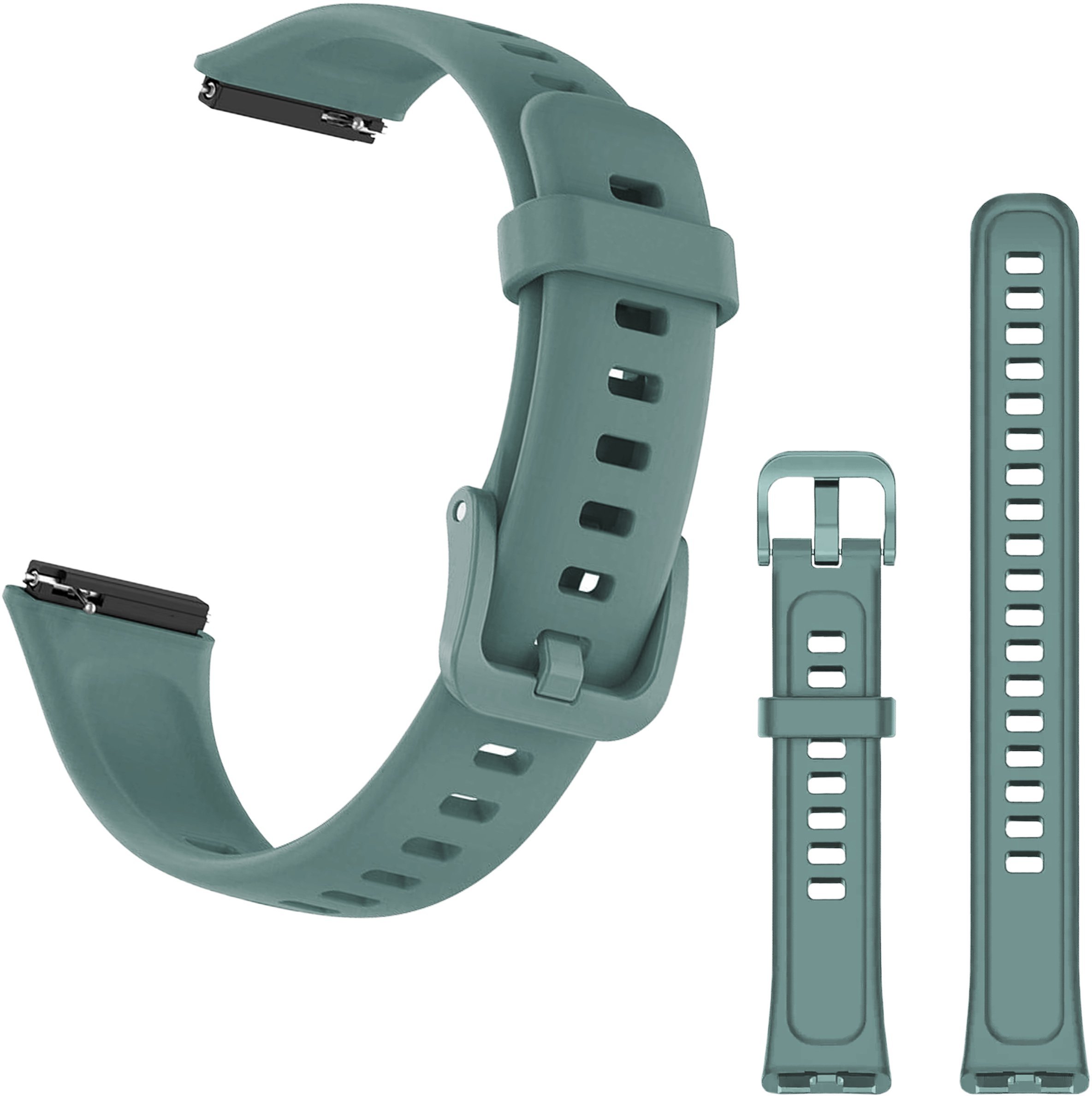 Pasek Classic Silicone do smartband'a Huawei Band 7 Khaki