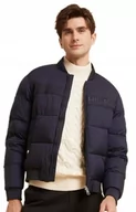 Kurtki męskie - KURTKA MĘSKA TOMMY HILFIGER PUCHOWA BOMBERKA PILOTKA XL cz - miniaturka - grafika 1