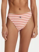 Stroje kąpielowe - Calvin Klein Swimwear Dół od bikini LV00Q61147 Pomarańczowy - miniaturka - grafika 1