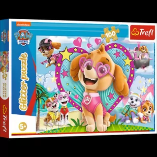 Trefl Puzzle 100 Psi Patrol Sky Brokatowe 14818 - Puzzle - miniaturka - grafika 2