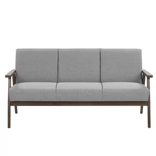 Beliani Sofa 3-osobowa szara ASNES - Sofy i kanapy - miniaturka - grafika 1