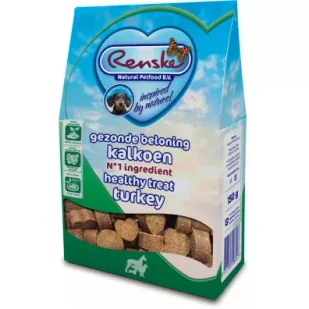 Renske Natural Petfood HealthyTreat Turkey - ciasteczka z indyka dla psów 150 g - Przysmaki dla psów - miniaturka - grafika 1