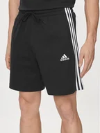 Spodenki męskie - adidas Szorty sportowe Essentials 3-Stripes Shorts IC9378 Czarny Regular Fit - miniaturka - grafika 1