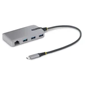 Huby USB - StarTech 5G3AGBB-USB-C-HUB huby i koncentratory USB 3.2 Gen 1 (3.1 Gen 1) Type-C 5000 Mbit/s Szary - miniaturka - grafika 1