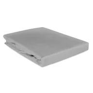 Prześcieradła - Prześcieradło jersey z gumką 200x220 jasny szary 150gr/m2 GRUBE polska produkcja - miniaturka - grafika 1