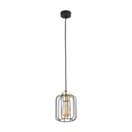 Lampy sufitowe - Galaxy New lampa wisząca 1-punktowa czarna/złota 4714 - miniaturka - grafika 1