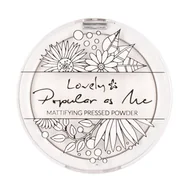 Pudry do twarzy - Lovely Popular As Me Mattifying Pressed Powder matujący puder do twarzy 9g - miniaturka - grafika 1