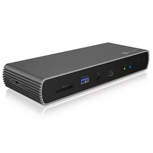 ICY BOX IB-DK8801-TB4 Antracytowy - Stacje dokujące i replikatory portów - miniaturka - grafika 1