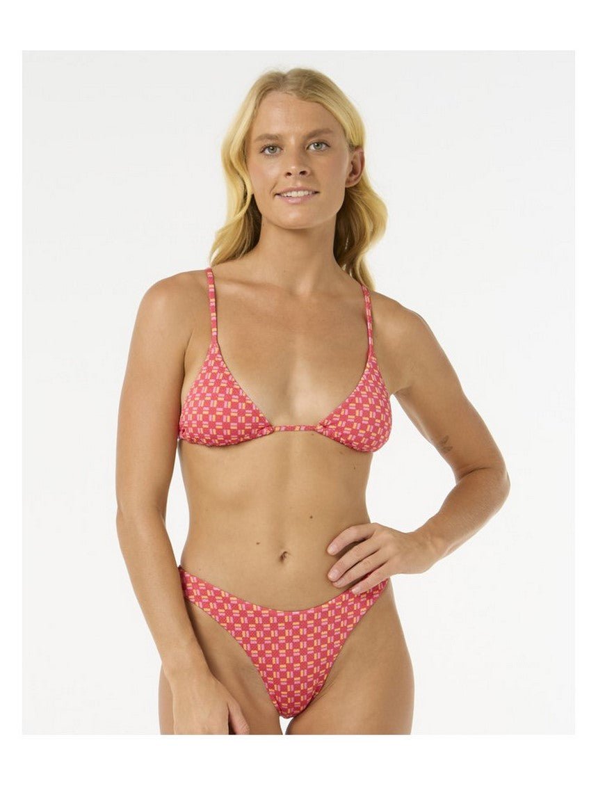 Stanik kąpielowy RIP CURL Shell Cove Sliding Tri czerwony S