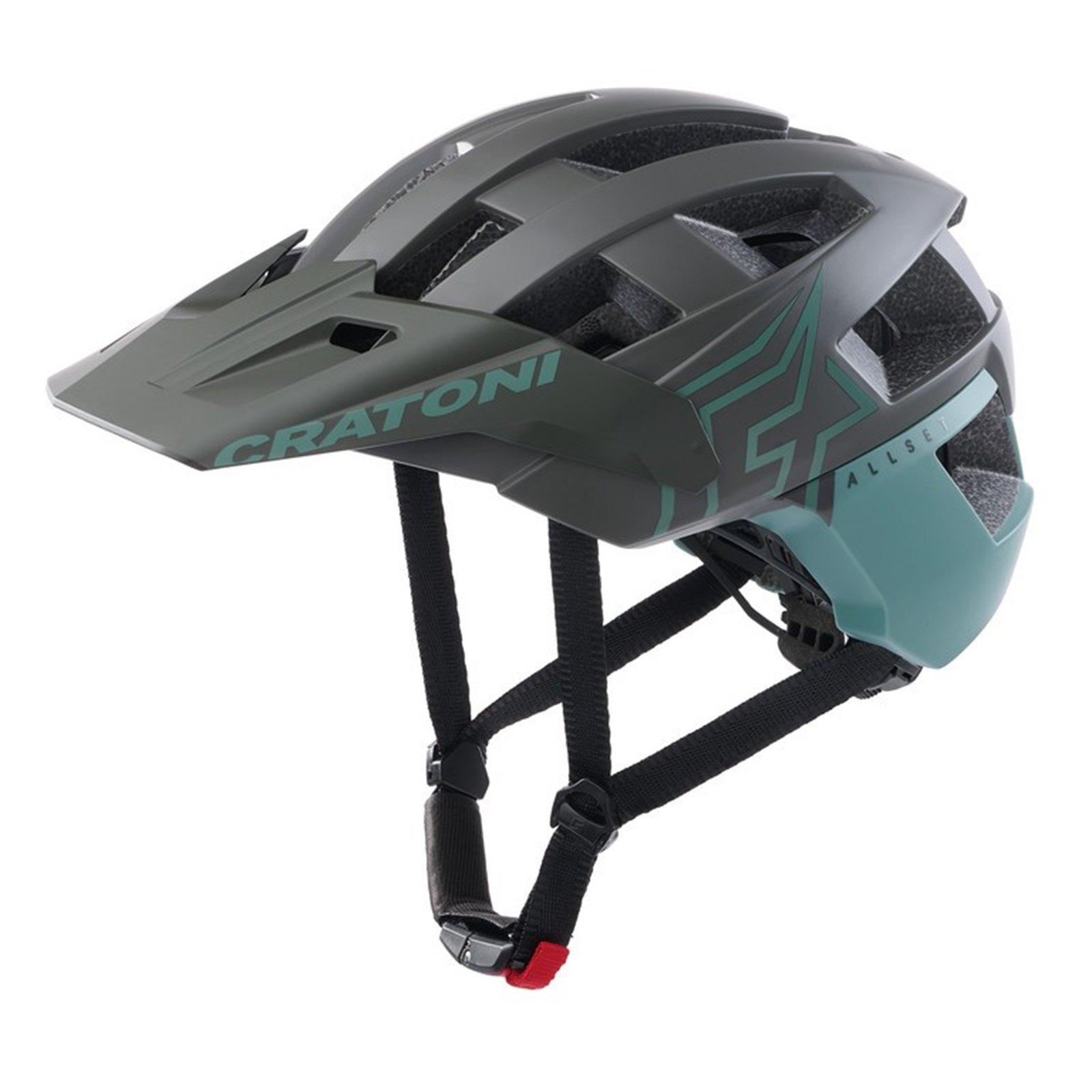 CRATONI MTB - Kask rowerowy AllSet Pro stone grey/sage matt