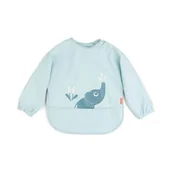 Śliniaki i fartuszki - Done By Deer Śliniak Z Rękawami Elphee Blue - miniaturka - grafika 1