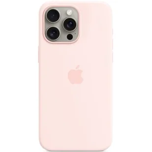 Apple Silikonowe etui z MagSafe do iPhone 15 Pro Max Jasnoróżowy MT1U3ZM/A - Etui i futerały do telefonów - miniaturka - grafika 1