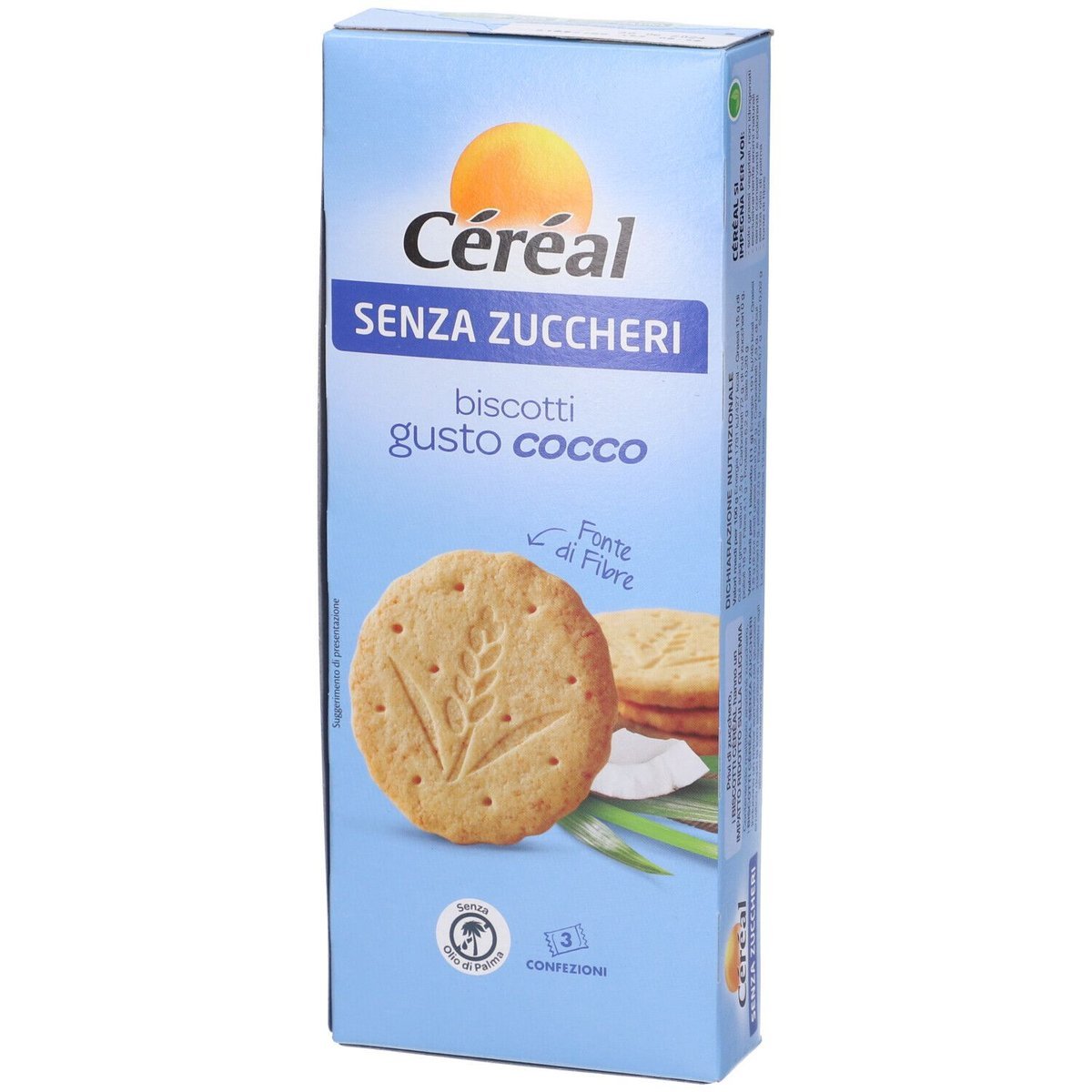 Kruche ciasteczka kokosowe biscotti gusto cocco 132g - Cereal