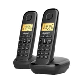 Telefony stacjonarne - Gigaset BASIC 100 duo – bezprzewodowy telefon DECT, 2 słuchawki, blokada połączeń, ECO-DECT - miniaturka - grafika 1
