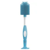 Akcesoria do karmienia - Dr Brown's Szczotka do czyszczenia butelek z silikonowym włosiem, niebieska, 1szt. - >>> DARMOWA od 49zł <<< - miniaturka - grafika 1