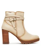 Botki damskie - Pikolinos Botki W7M-8806 Beżowy - miniaturka - grafika 1