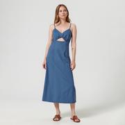 Sukienki - Sinsay - Sukienka midi na ramiączkach - Niebieski - miniaturka - grafika 1