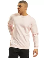 Swetry męskie - Urban Classics Męska bluza dresowa z okrągłym dekoltem, sweter z szerokimi ściągaczami dla mężczyzn w wielu kolorach, rozmiary XS-5XL, różowy (Pink 185), XS - miniaturka - grafika 1