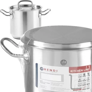 Hendi Garnek Wysoki z Pokrywką - Stal Nierdzewna | O320x270 mm | 20L HE837603 - Akcesoria gastronomiczne - miniaturka - grafika 3