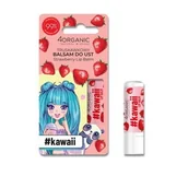 Balsamy do ust - 4organic #kawaii Natural lip balm Strawberry 5g - miniaturka - grafika 1