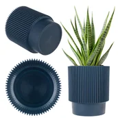 Donice - Doniczka na kwiaty Aldeia 14cm granatowy - miniaturka - grafika 1