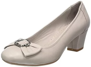 HIRSCHKOGEL Damskie czółenka, srebrnoszare, 42 EU, srebrny szary, 42 EU - Czółenka - miniaturka - grafika 1