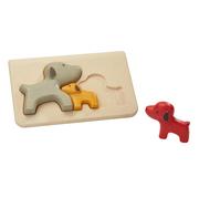Układanki dla dzieci - Plan Toys Pieski Puzzle drewniane - miniaturka - grafika 1