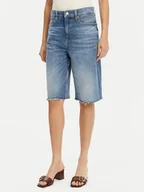 Spodenki damskie - BOSS Szorty jeansowe 50534213 Niebieski Relaxed Fit - miniaturka - grafika 1