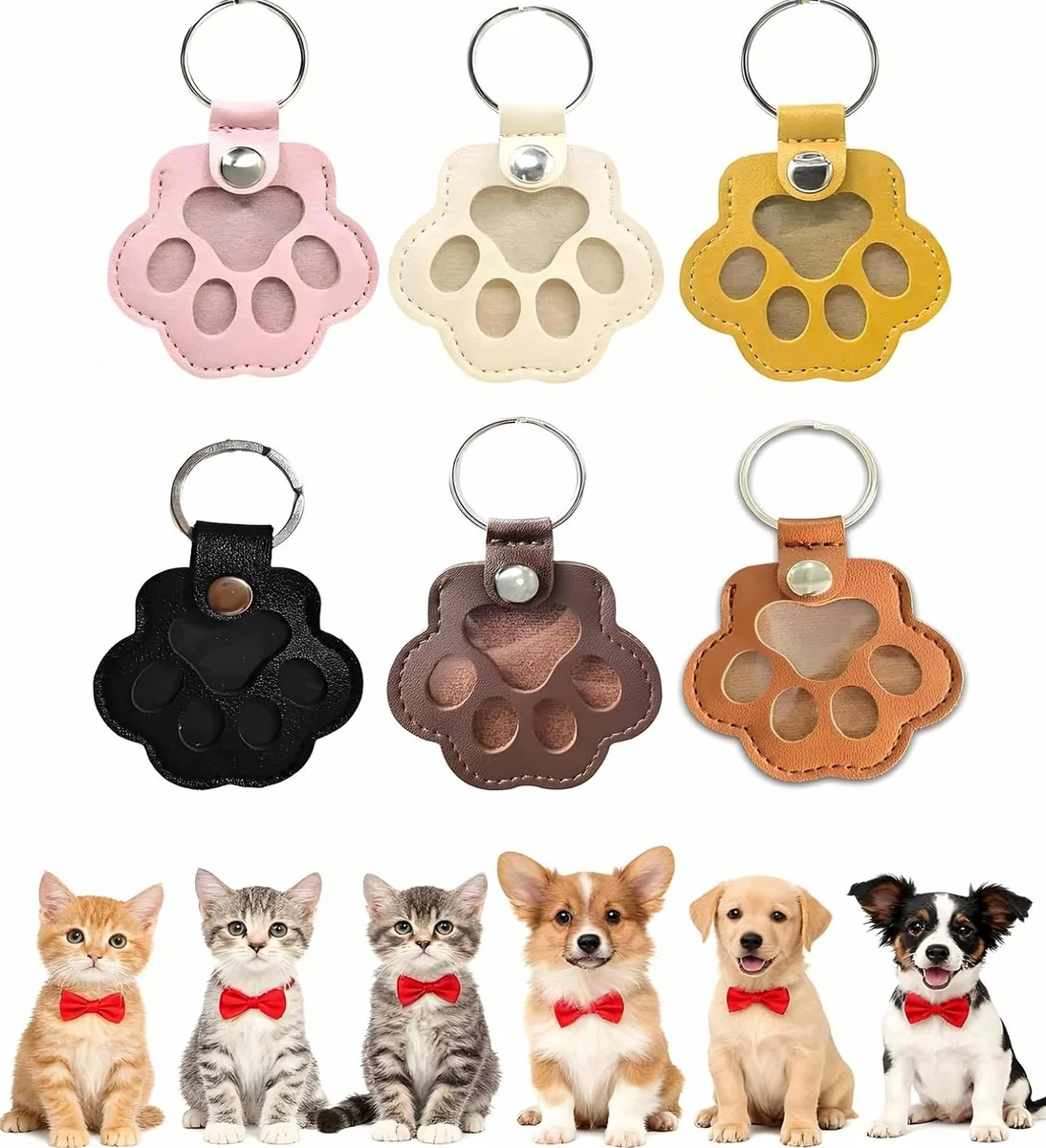 BRELOK SKÓRZANY ŁAPA PAMIĄTKA WSPOMNIENIE ZWIERZĄT SIERŚĆ BIŻUTERIA ETUI