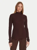 Swetry damskie - JOOP! Golf 58 JW224KN166 30033369 Brązowy Regular Fit - miniaturka - grafika 1