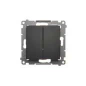 Wyłączniki światła i elektryczne - Łącznik świecznikowy Kontakt-Simon 54 DW5.01/49 moduł 10AX, 250V~, szybkozłącza - miniaturka - grafika 1