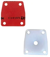 Filtry paliwa - Czerwona membrana z białym siedziskiem filtr paliwa benzyna do Solex 2200/3300/3800/5000 - miniaturka - grafika 1