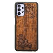 Etui i futerały do telefonów - Drewniane etui Samsung Galaxy A32 5G Róża Imbuia Forestzone - miniaturka - grafika 1