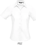 Bluzki damskie - SOL´S damska bluzka oksfordzka Elite z krótkim rękawem - miniaturka - grafika 1