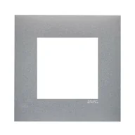 Klawisze i ramki - Efapel Ramka pojedyncza QUADRO Aluminium - miniaturka - grafika 1