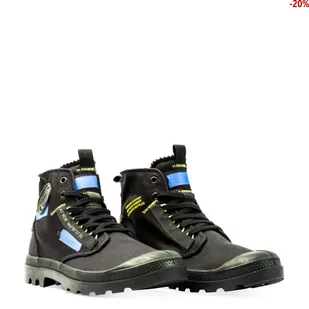 Buty Palladium PAMPA HI RE-CRAFT Black/Blue 77220-005 - Moda i Uroda OUTLET - miniaturka - grafika 4