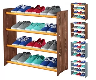 4-półkowy regał na obuwie RBS /szer.65 cm/ Brąz-Olcha / Wamar-Sosenka - Szafki na buty - miniaturka - grafika 1
