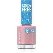 Lakiery do paznokci - Rimmel London London KIND&FREE wegański lakier do paznokci nr 154 Milky Bare 8.0 ml - miniaturka - grafika 1