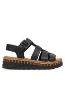 Sandały damskie - Rieker Sandały CEO-V7904-00 Czarny - miniaturka - grafika 1