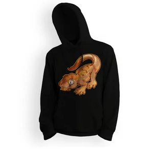 Bluza dziecięca z kapturem gekon orzęsiony-128 - Bluzy dla dziewczynek - miniaturka - grafika 1