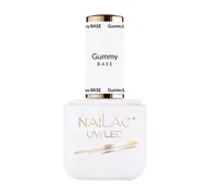 Lakiery hybrydowe - Nailac NAILAC Baza kauczukowa Gummy Base 7ml NAI000452 - miniaturka - grafika 1