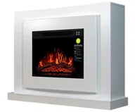 Kominki elektryczne - Kominek elektryczny z obudową ArtiFlame LUCCA AF23S BIAŁY BIANCO z dźwiękiem, 12 trybów ogrzewania 1800 W, timer, prawdziwy efekt płomienia, 3 pozio.. - miniaturka - grafika 1