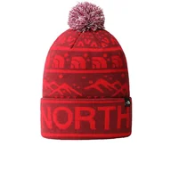 Czapki i chusty sportowe męskie - Czapka The North Face Ski Tuke Beanie 0A4SIE7R51 - czerwona - miniaturka - grafika 1