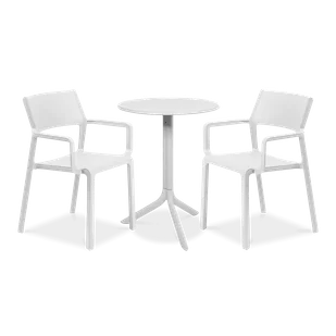 Zestaw Nardi TRILL/STEP 2+1 Bianco - Meble ogrodowe Zestaw Nardi TRILL/STEP 2+1 Bianco - Meble ogrodowe - miniaturka - grafika 1
