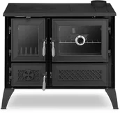 Kuchnie węglowe - Kuchnia węglowa emaliowana westfalka piec kominek koza STELLA 801 czarna - miniaturka - grafika 1