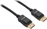 Kable komputerowe i do monitorów - Kabel Sharkoon DisplayPort - DisplayPort 2m czarny 4044951036110 - miniaturka - grafika 1