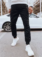 Spodnie męskie - Spodnie męskie dresowe joggery czarne Dstreet UX4124-XL/XXL - miniaturka - grafika 1