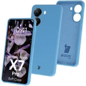 Etui i futerały do telefonów - Bizon Silikonowe etui Soft Case do Xiaomi POCO X7 Pro, niebieskie - miniaturka - grafika 1