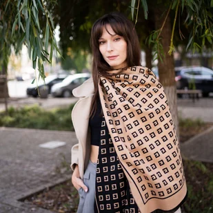 Szal Greek geometry - Apaszki i szaliki damskie - miniaturka - grafika 5